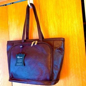 AmeriLeather NEW luxury cowhide brown travel bag carry on shoulder attache case